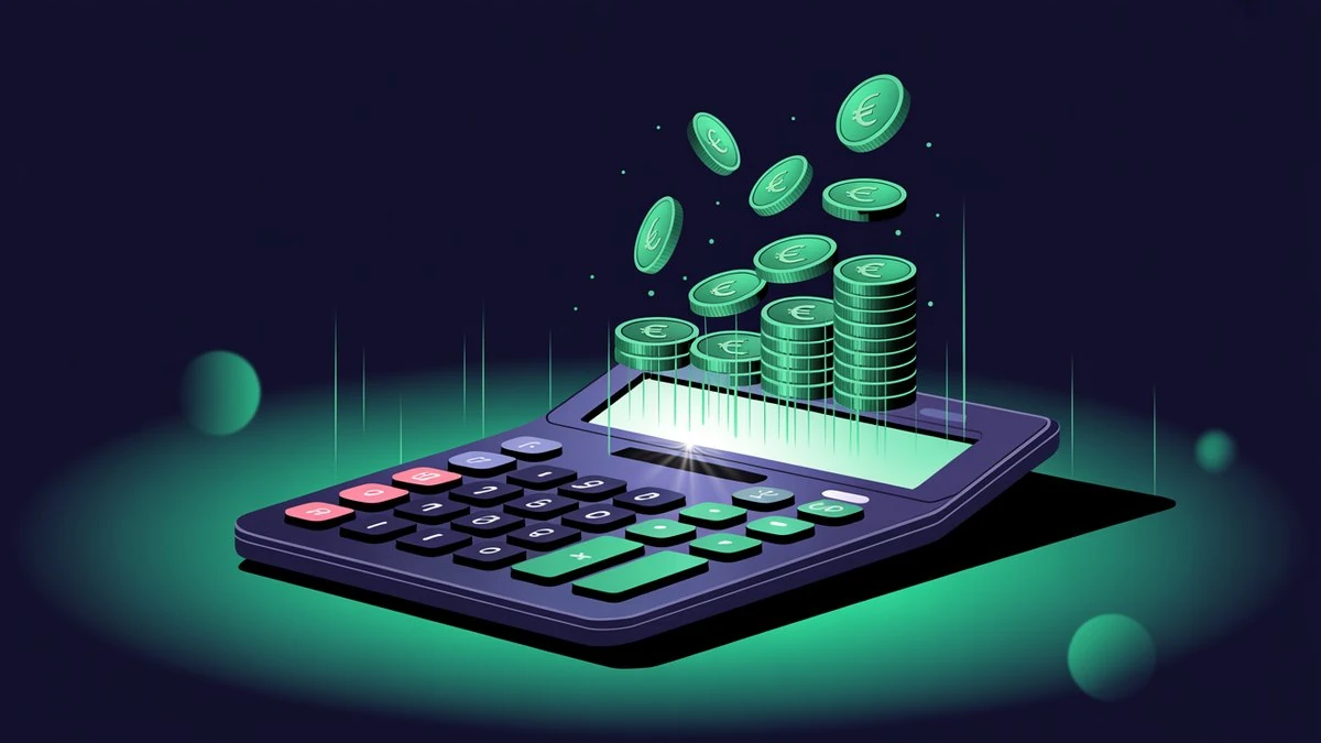 Illustration simulateur de cashback — image générée par IA